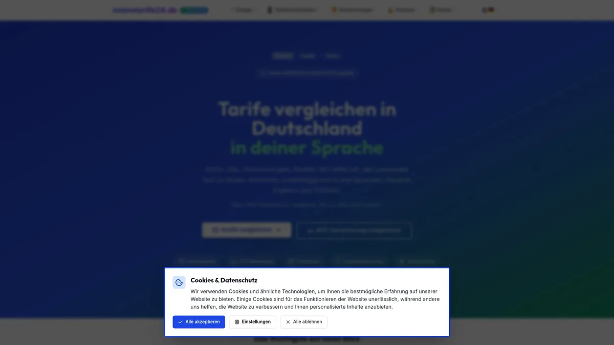 Meinetarife24 Vorschau