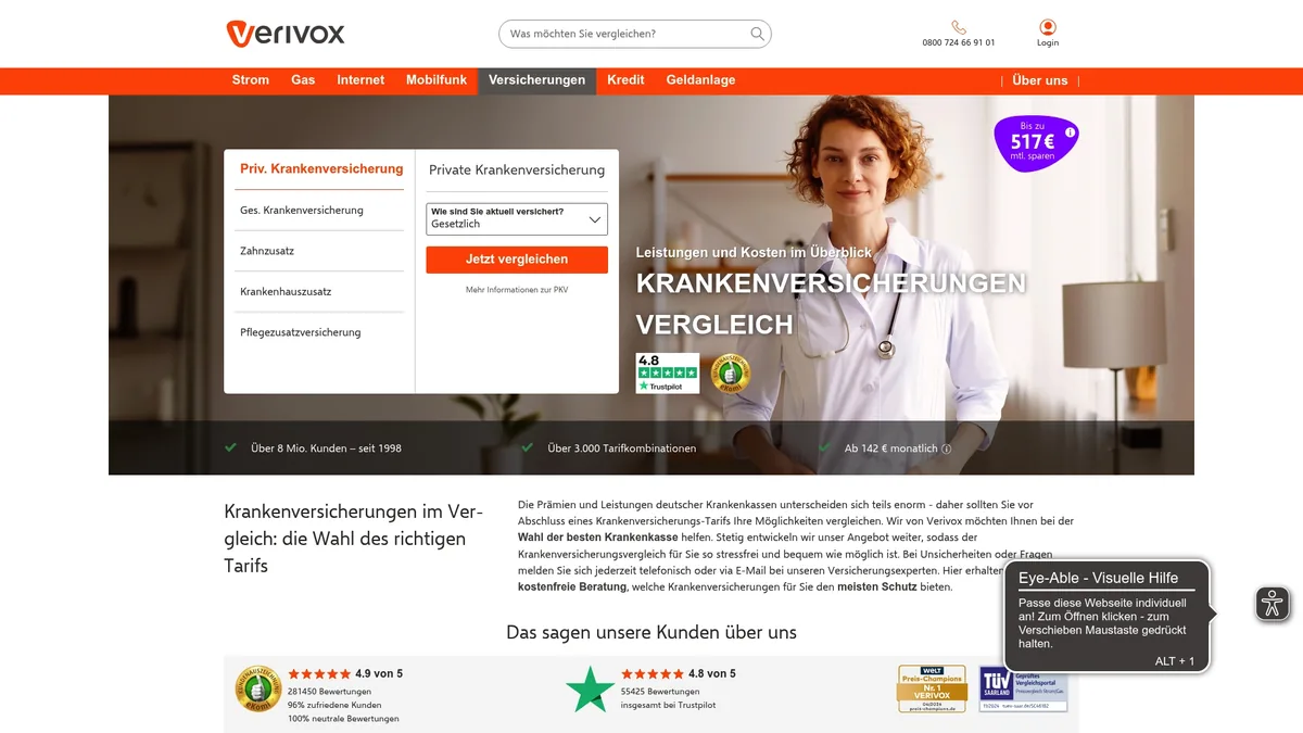 Verivox Vorschau