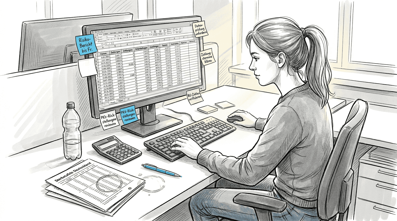 Aktüer sigorta primi hesaplama formüllerini inceliyor