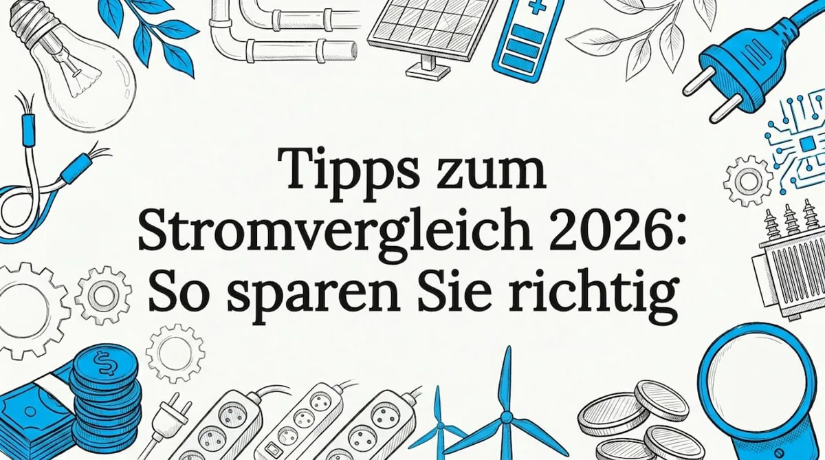Illustration: Stromtarife in Deutschland vergleichen