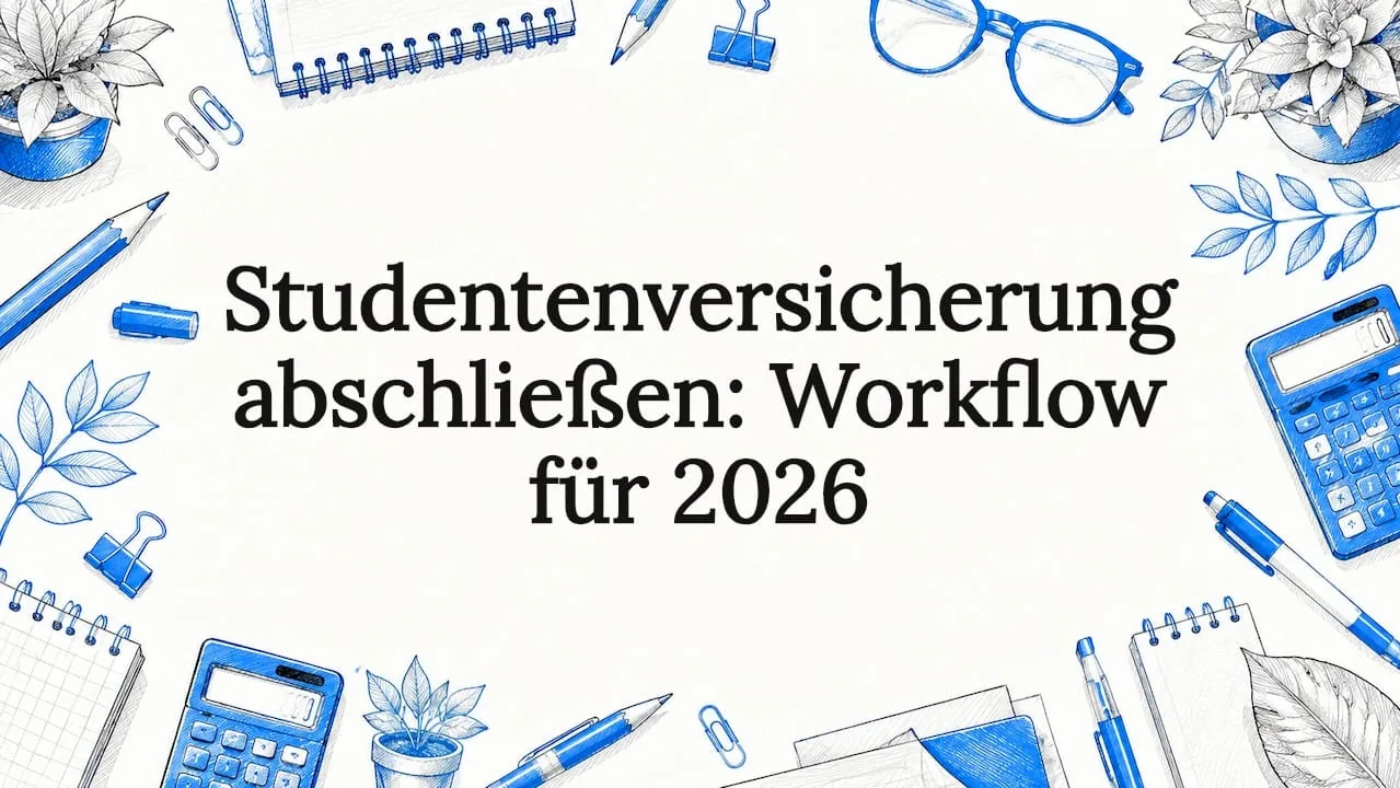 Studentische Krankenversicherung in Deutschland abschließen - Workflow bis zur Immatrikulation, meinetarife24.de