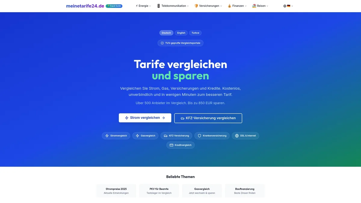 meinetarife24.de — compare tariffs transparently