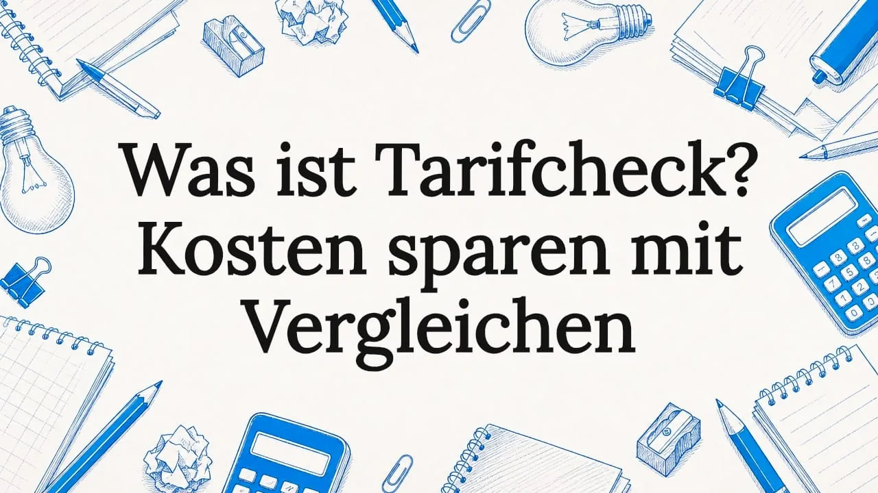 What is a Tarifcheck – compare electricity, gas and insurance tariffs online